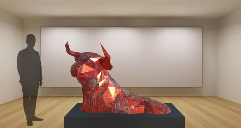Artwork on a tablet