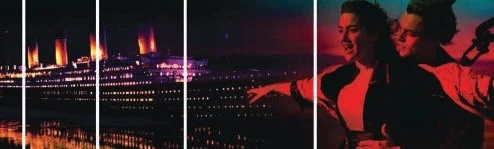 Cityscape at night wall art