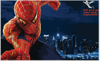 Spiderman wall art